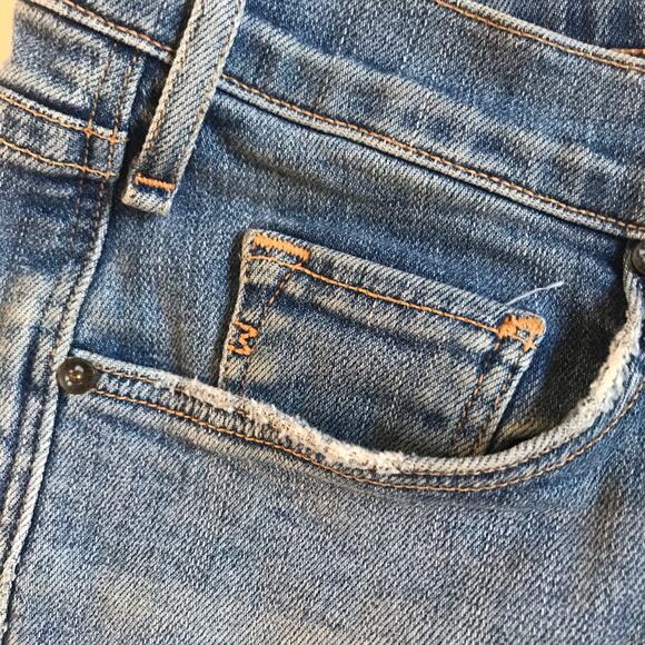 McGuire Mrs. Robinson Cut Off Distressed Jean Shorts Anthropologie Size 27 Boho - Picture 6 of 8